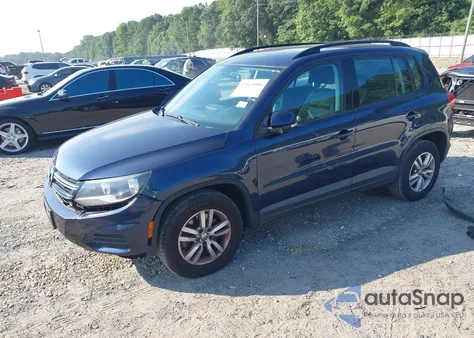 2016 Volkswagen Tiguan S from USA, damaged, VIN WVGBV7AX4GW576613